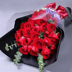 红玫瑰29支/祝愿您的生命之叶，红于二月的花