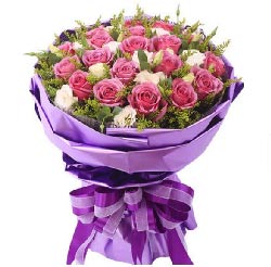 19支紫玫瑰，漫天的花絮是爱的诗句