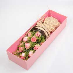 11支粉玫瑰礼盒，我的爱人