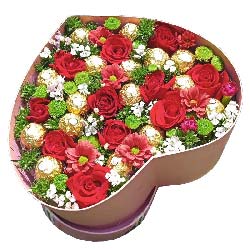 甜蜜爱情/11支红色玫瑰礼盒巧克力