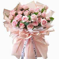 21朵戴安娜粉玫瑰，世上最美的情感