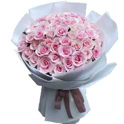 52朵粉色佳人玫瑰，爱人天天快乐心情好