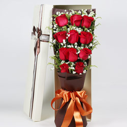 11朵红玫瑰，礼盒装，最快乐的时光