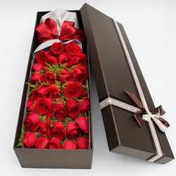 34朵红玫瑰，礼盒装，你是我的温柔陷阱