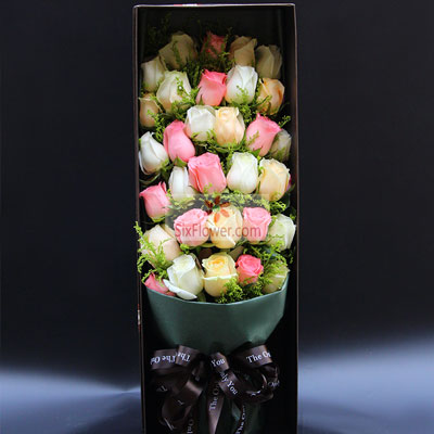 31朵玫瑰，礼盒装，情浓幸福更甜蜜