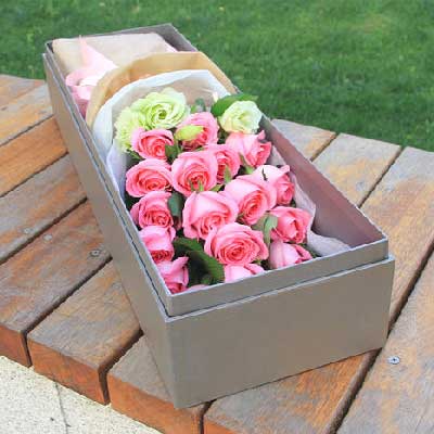 16朵戴安娜玫瑰，礼盒装，你是世上最美的女人