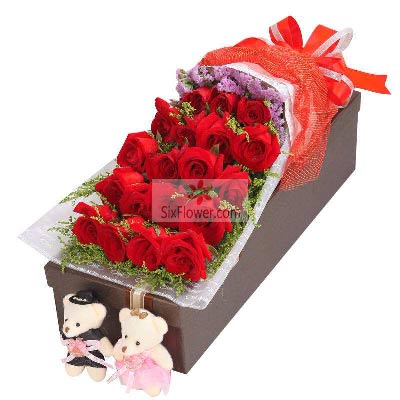 19朵红玫瑰，礼盒装，最在意的人