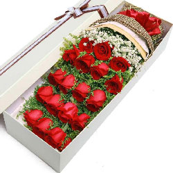 19朵红玫瑰礼盒，愿你我一生连理枝