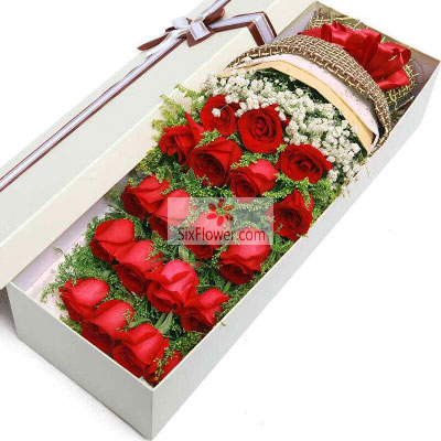 19朵红玫瑰礼盒，愿你我一生连理枝