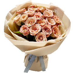 18朵卡布奇洛玫瑰，把你放在心间