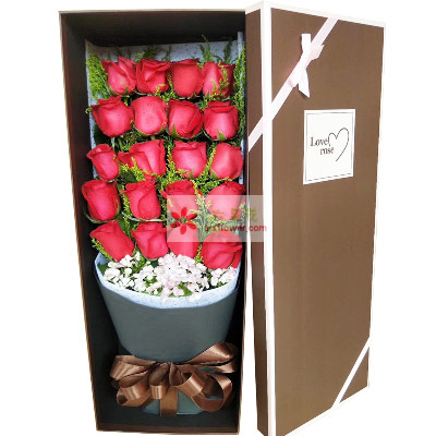 20朵红玫瑰礼盒，一切美好的爱情