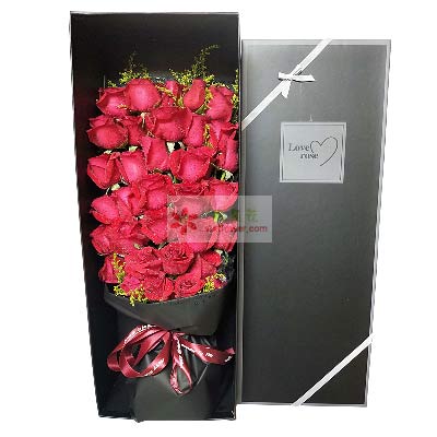 29朵红玫瑰礼盒，无限爱恋