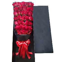33朵红玫瑰礼盒，一生一世一双人共舞