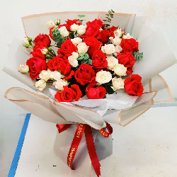 19朵红玫瑰桔梗，无法阻止的爱