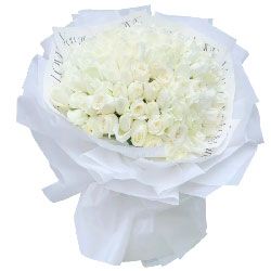 99朵白玫瑰，爱你永远